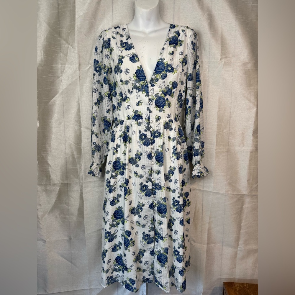 ModCloth Howdy Petal Partner Button-up Midi Dress NWT